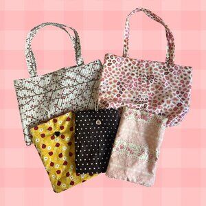 Handmade Tote Bags & Book Sleeves!!